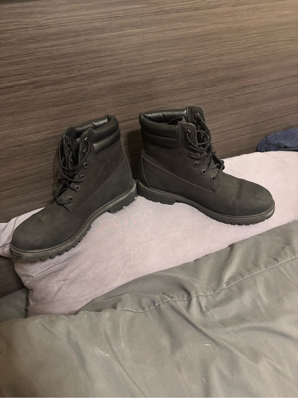 Women’s Black Lace-Up Boots